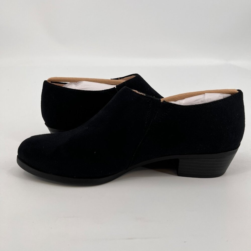 LifeStride Abilene Ankle Bootie Black Size 7M Fabric Upper Block Heel Slip On - Picture 8 of 13
